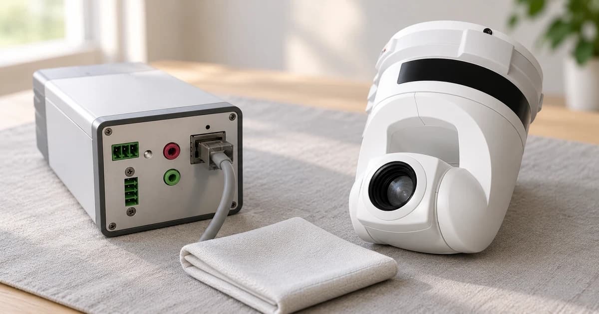 Photo-based edited illustration of two different camera exteriors beside a folded cloth