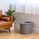 Large Cat Litter Box with High Sides — Color: Grey / Style: Top Entry