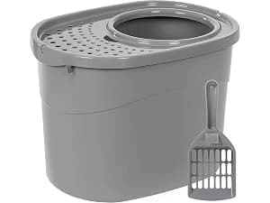 Large Cat Litter Box with High Sides — Top Entry Cat Litter Box with Cat Litter Scoop
