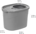 Large Cat Litter Box with High Sides — Color: Grey / Style: Top Entry