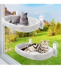 Foldable Cat Window Perch — Large Suction Cup Kitty Hammock — collection imagery