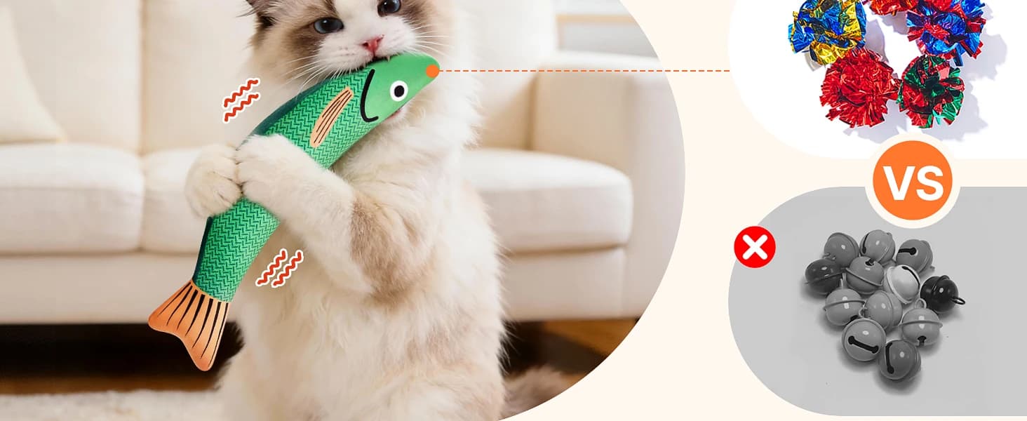 Cat Toys Saury Fish — 3 Pack — product details