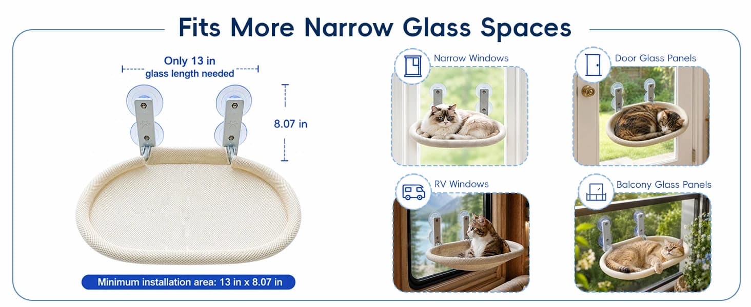 Cat Window Perch for Narrow Windows — product details