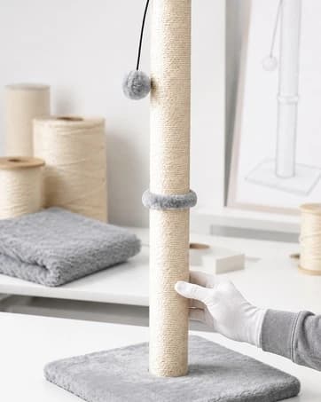 Tall Cat Scratching Post Tree Scratcher with Sisal Rope — collection imagery