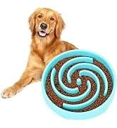 Slow Feeder Dog Bowls for Large Medium Dog Non Slip Maze Puzzle Bowl Pet Slower Food Feeding Dishes Interactive — collection imagery