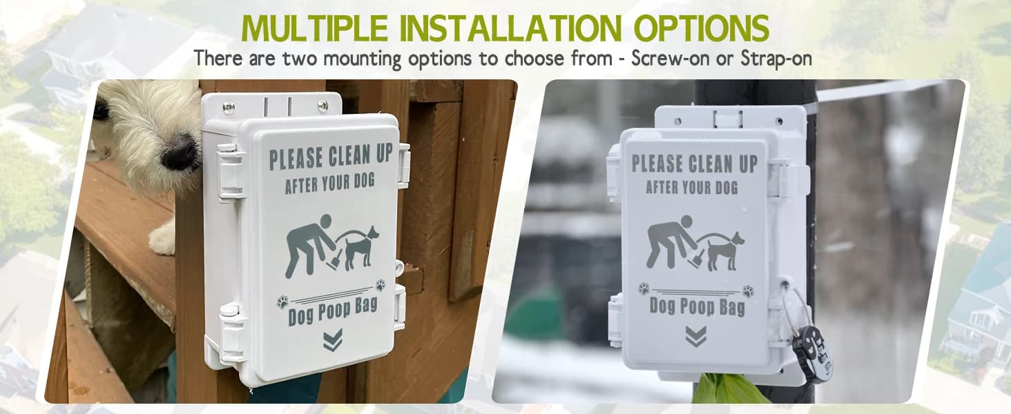 Outdoor Dog Poop Bag Dispenser Wall Mountable — product details