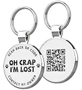 QR Code Pet ID | Personalized Dog and Cat Collar Tag | Online Profile with Instant Scanned Location Alert Email — collection imagery