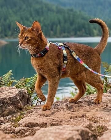 Pink Bow Cat Harness and Leash Set — Escape Proof — collection imagery