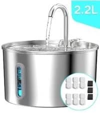Cat Water Fountain Stainless Steel: 2.2 L Cat Fountain for Drinking - Automatic Pet Water Fountain for Cats — collection imagery