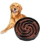 Slow Feeder Dog Bowls for Large Medium Dog Non Slip Maze Puzzle Bowl Pet Slower Food Feeding Dishes Interactive — collection imagery