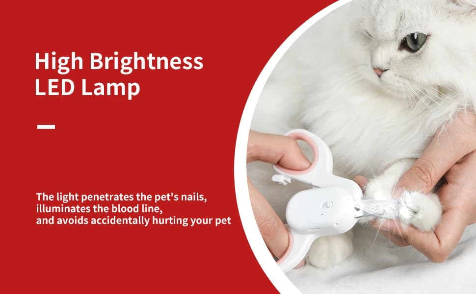 Cat Nail Clipper with LED Light — product details