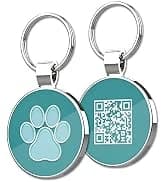 QR Code Pet ID | Personalized Dog and Cat Collar Tag | Online Profile with Instant Scanned Location Alert Email — collection imagery