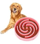 Slow Feeder Dog Bowls for Large Medium Dog Non Slip Maze Puzzle Bowl Pet Slower Food Feeding Dishes Interactive — collection imagery