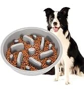 Dog Slow Feeder - Reduce Slip Puzzle Bowl for Raised Pet Feeders - Interactive Bloat Stop Elevated Diners — collection imagery