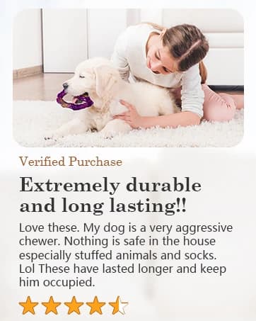 Tough Dog Toys for Aggressive Chewers 3 Pack — Indestructible Dog Toys for Large Dogs — collection imagery