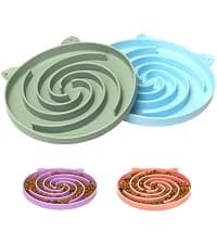 Slow Feeder Dog Bowls, Dishwasher Microwave Safe Silicone Puppy Puzzle Bowl with Non-Slip Design for Eating — collection imagery