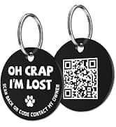 QR Code Pet ID | Personalized Dog and Cat Collar Tag | Online Profile with Instant Scanned Location Alert Email — collection imagery
