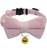 Leather Cat Collar with Bell Breakaway- Adjustable — collection imagery