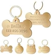 Personalized Brass Dog Tag — Custom Engraved Pet ID Tag — collection imagery