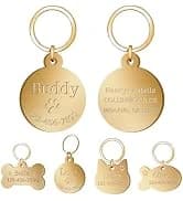 Personalized Brass Dog Tag — Custom Engraved Pet ID Tag — collection imagery