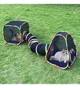 Cat Tunnels for Indoor Cats with Cube Tent Toys Combo — collection imagery