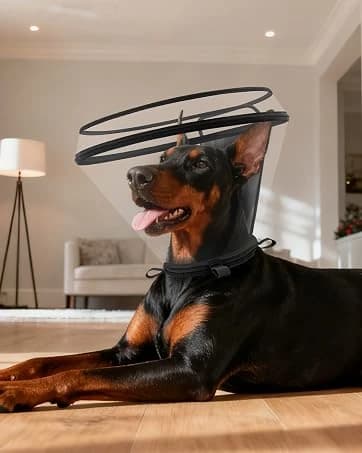 Dog Cone to Stop Licking — Clear Recovery Collar with Detachable Zipper — collection imagery