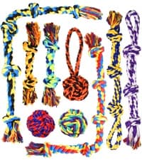 Large Tough Chew Toys for Aggressive Chewers — 9 Pack Dog Rope Toys — collection imagery