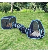 Cat Tunnels for Indoor Cats with Cube Tent Toys Combo — collection imagery
