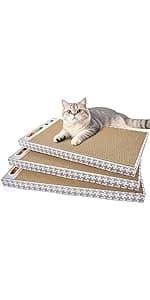 Cat Scratching Board 3 Pack – Reversible Cardboard Scratcher for Indoor Cats — product details
