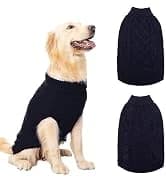 Cable Knit Turtleneck Dog Sweater with Leash Opening — collection imagery