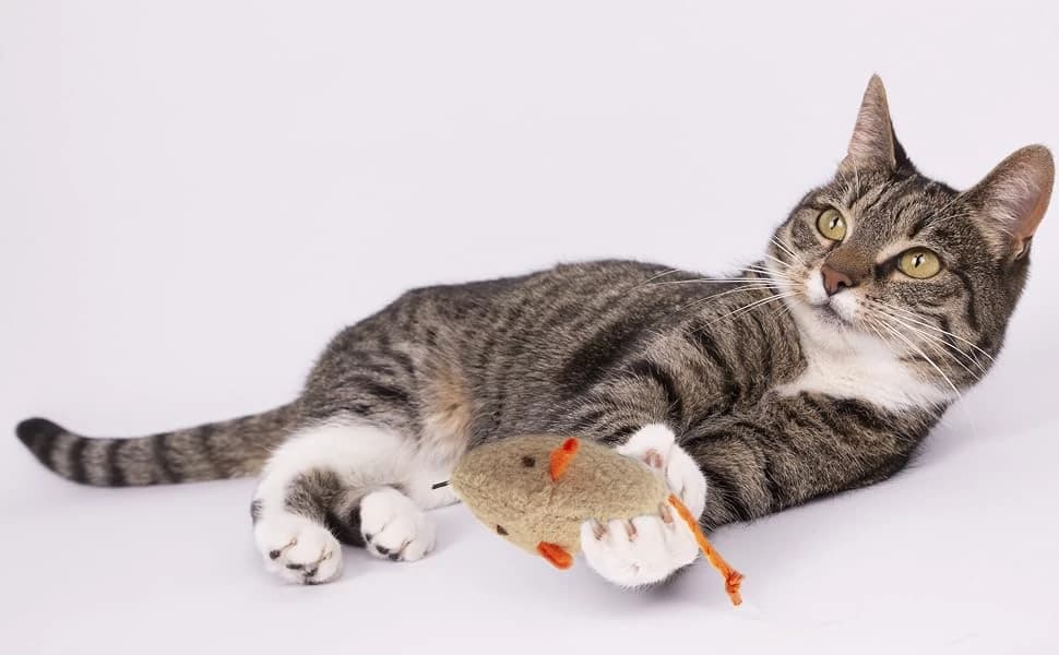 Cat Mice Toy 18-Pack Plush Catnip-Filled Mice Toys for Indoor Cats - Realistic Design — 9 Assorted Colors — product details