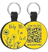 QR Code Pet ID | Personalized Dog and Cat Collar Tag | Online Profile with Instant Scanned Location Alert Email — collection imagery