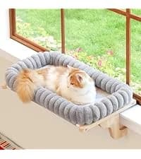 Foldable Cat Hammock for Window (White Bolster Bed — collection imagery