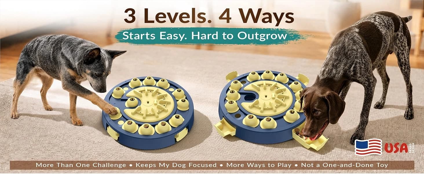 Large 3 Levels — Dog Puzzle Toy — product details