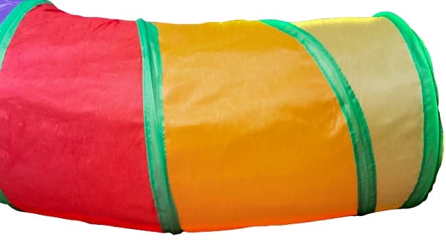 Cat Tunnel for Indoor Cats — Large Collapsible Cat Tube Toys — Sturdy and Safe Enough