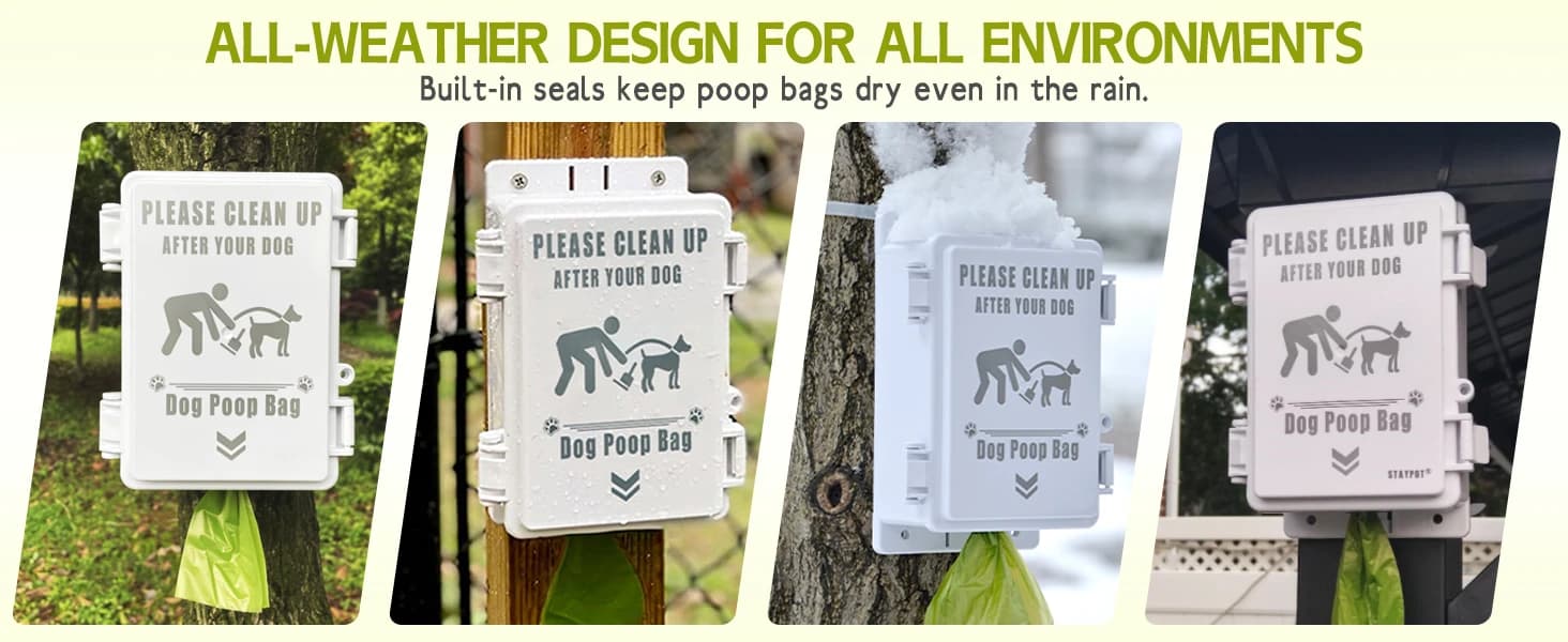 Outdoor Dog Poop Bag Dispenser Wall Mountable — product details