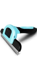 [ 2 in 1 design ] Undercoat Rake and Deshedding Tool for Dogs and Cats - Dematting Comb for Long Hair Pets — product details