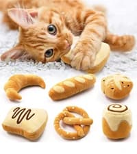 Plush Bread Catnip Toys for Indoor Cats 6 Pack — collection imagery