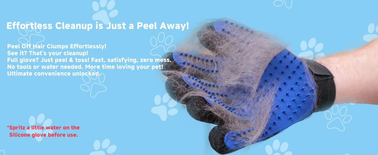 Pet Hair Removal Glove for Dogs and Cats — product details