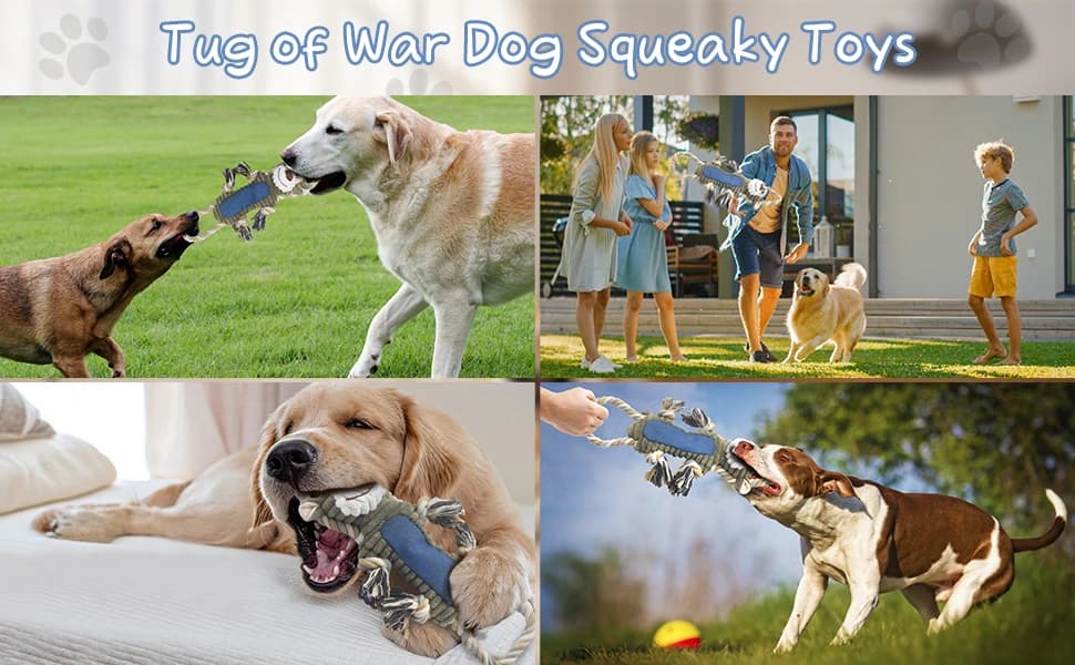 Funny Plush Dog Chew Toys — Squeaky Dog Toys — product details