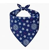 Cotton Linen Dog Bandana 1 Pack — Brown Khaki Gingham Dog Scarf — collection imagery