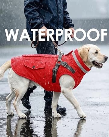 Waterproof Dog Coat Dog Jacket Fullbody Dogs Winter Coat Snowsuit — collection imagery