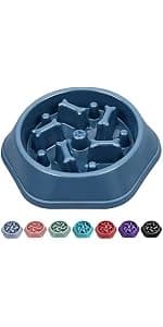 Slow Feeder Dog Bowl — Anti-Chocking Slower Feeding Pet Puzzle Bowls — product details