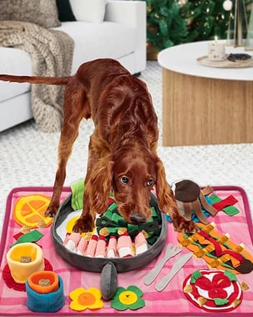 Dog Snuffle Mat — Interactive Enrichment Toy for Boredom (16"x22") — collection imagery