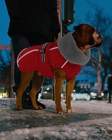 Dog Winter Coat with Harness — collection imagery