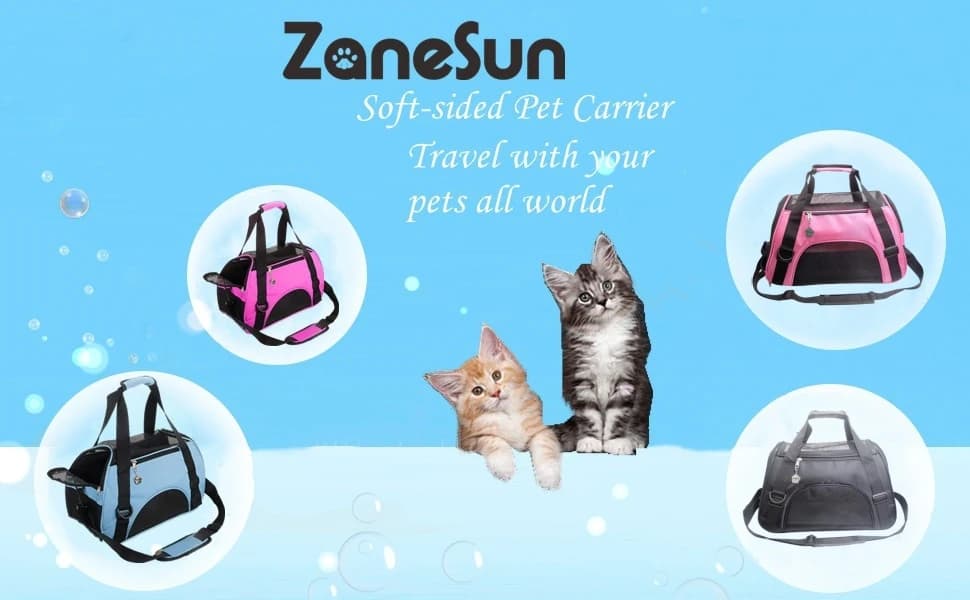 Cat Carrier — Soft-Sided Pet Travel Carrier for Cats — AIRLINE APPROVED PET CARRIER SERIES