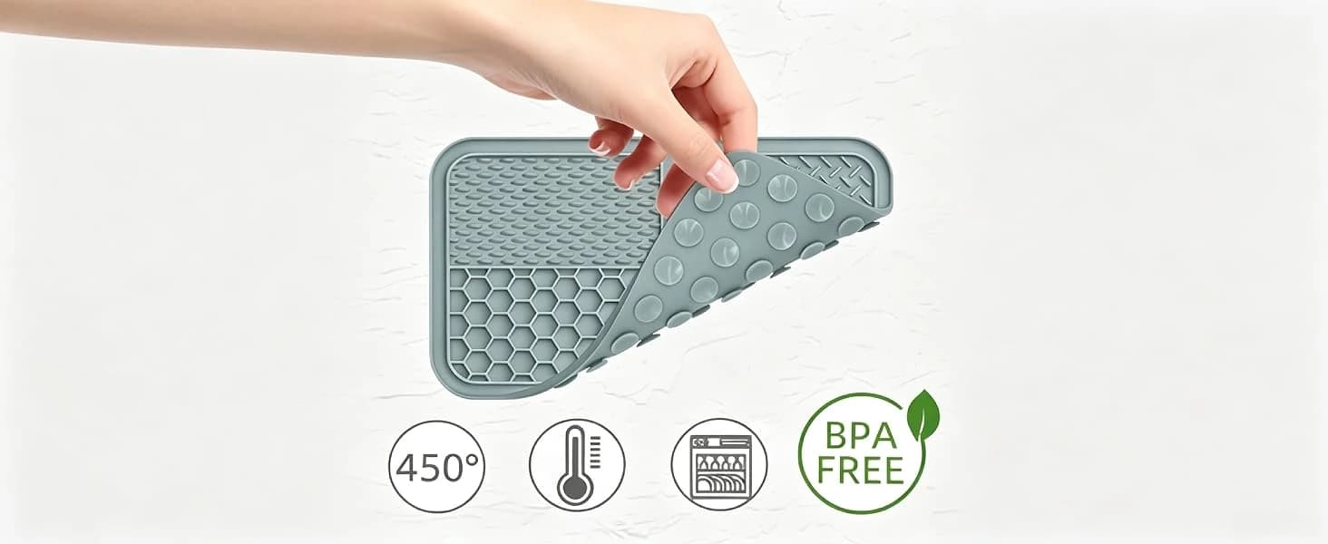 Lick Mat for Dogs and Cats — Slow Feeder Lick Pads for Boredom — High-Quality Silicone