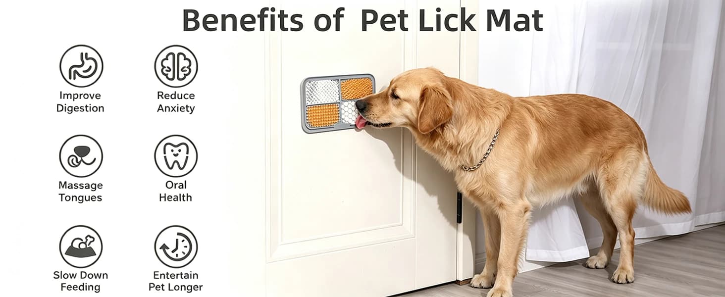 Lick Mat for Dogs and Cats — Slow Feeder Lick Pads for Boredom — product details