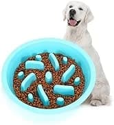 Slow Feeder Dog Bowls for Large Medium Dog Non Slip Maze Puzzle Bowl Pet Slower Food Feeding Dishes Interactive — collection imagery