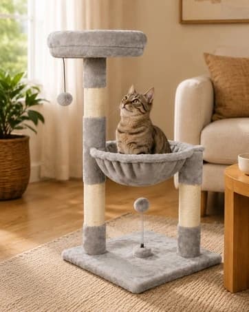 Tall Cat Scratching Post Tree Scratcher with Sisal Rope — collection imagery